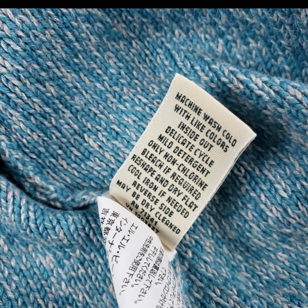 LL BEAN Open Front Cardigan cableknit Sweater 3X - Picture 8 of 12